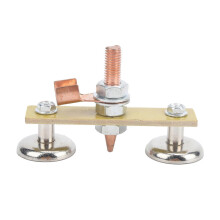 Lasmagneetkop, ijzeren isolatieplaat, dubbele aardingsconnector, spottergereedschap 4 mm