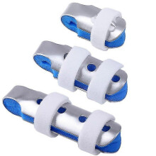 Finger Splints: Pack Made For Finger Knuckle Immobilization Of Adults And Children With Soft Foam Interior Loop Straps And Protective(3 Pcs, Blue)