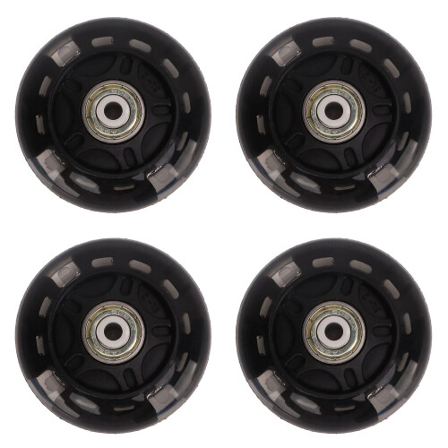 4 Stück Inline-Skate Flash Wheel Rollschuhrollen PU Ersatzrollen 69 mm