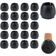 20 Stuhlbeinschoner, Stuhlfußschutz mit Filz, für Stuhlbeine
