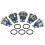 5 Pcs/set 16mm 250V Metal Waterproof 2Pin Mini Push Button Switch(flat head) 3