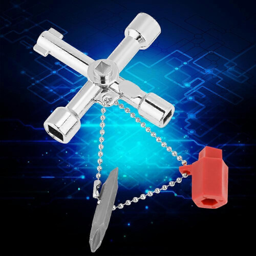 10pcs Multifunction Universal Control Cabinet Cross Key Wrenches Hand Tools 2
