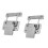 2pcs Stainless Steel Hardware Cabinet Case Spring Loaded Latch Catch Toggle Hasp 3