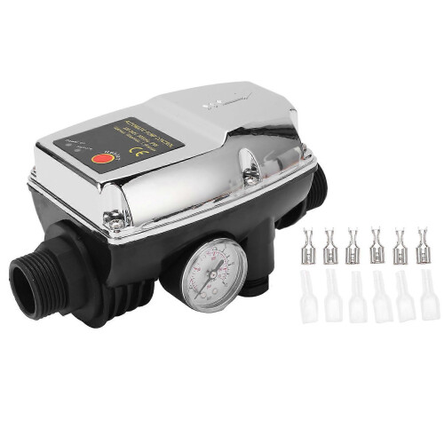 Water Pump Controller Silver Waterproof ABS Housing Intelligent Automatic 10A Pressure Switch Controller 1