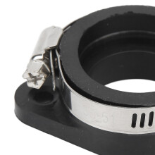 Motorrad-Vergaseradapter, schwarzer Ansaugstutzen aus Gummi für KEIHIN, KOSO, OKO 60–29 mm / 2,36–1,14 Zoll