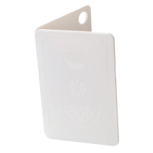 Opvouwbare snijplank voor in de keuken, draagbare plastic fruitsnijplank voor buiten, picknick, kamperen, Nordic Rice wit, 20x12,5x0,8 cm