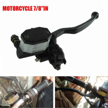 7/8In Motorcycle Front Right Brake Clutch Levers Master Cylinder Reservoir Lever