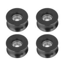4 Stück 0840UU U-Typ U-Nut-Riemenscheiben-Führungsrollen 8x39,5x20,1 mm