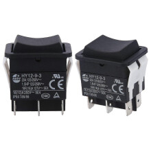 HY12-9-3 Easy Install Boat Industrial ABS Push Button On Off Rocker Switch Arc New