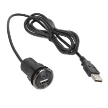 Desktop Power Grommet Kleine, onzichtbare inbouwstekkerdoos met 2 USB-oplaadpoorten voor op kantoor of aan een vergadertafel