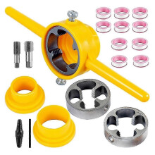 6Pcs PVC Thread Maker Tool, Pipe Threader Plumbing Tool, Pipe Threader Kit with 1/2 Inch 3/4 Inch 1 Inch Dies Maker ToolNEW