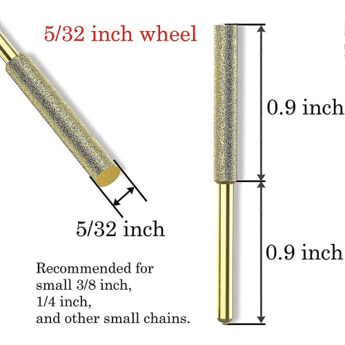 8Pcs Chainsaw Bits Titanium Plated Diamond Sharpener High Hardness Electric Chainsaw File