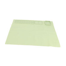 Silicone Painting Mat Kids Graffiti Foldable Large Set Multifunction with Cup Palettes Green