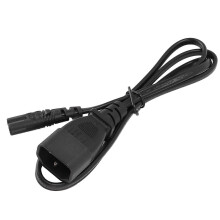 IEC320 C14 mannelijk naar IEC320 C7 vrouwelijk netsnoer 1m 2,5A tot 10A verlengkabel C14 naar C7 adapterkabel voor laptop, lamp, luidspreker 250V