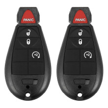 Vervangende sleutelhangerafstandsbediening voor Dodge Ram 1500 2500 3500 4500 5500 2013-2021, GQ4-53T, 4 knoppen.