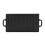 Non-Stick Cast Iron Grill Griddle Pan Ridged and Flat Double Sided Baking Cooking Tray Bakeware 1
