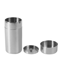 Edelstahl-Teedosen, Vorratsdosen für die Küche, zur Aufbewahrung von Tee, Kaffee und Zucker (L)