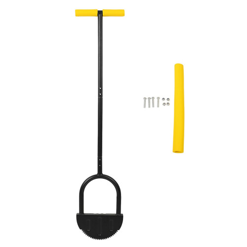 Lawn Edger Tool Half Moon Sharp Saw Tooth Long Handle Hand Edging Tools for Yard Garden Sidewalk Landscaping 2