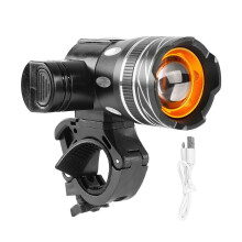 USB-wiederaufladbare Fahrradscheinwerfer, superhelle Fahrradlampe, Frontscheinwerfer für Nachtfahrten