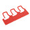 100Pcs Plastic Lock Disposable Seal Self locking Suitcase Shoes Bag Label Tag (Red) 1