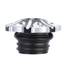 Mp12-001-0156 Gas Tank Cap Perfect Fitment Rustproof Black White Motorcycle Left-hand Thread Flower Type Fuel Tank Cap For Xl1200 Xl883 X48 V72