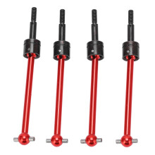 4pcs RC Metal Universal CVD Drive Shaft Set for Tamiya TT02B 1/10 RC Car Upgrade PartsRed