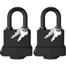 Vorhängeschloss mit Schlüssel, [2er-Pack] [4 Schlüssel] Wasserdichtes Vorhängeschloss mit Schlüssel, 40 mm