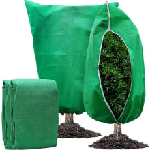 2 Packs Plant Covers Freeze Protection Large 31.7" X 47.7" Tree Covers Frost Cloth Plant Anti-Freeze Shrub Protection Bag