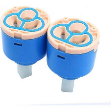 Ersatzkartusche für Küchenarmaturen, Keramikscheibenkartusche, Mischbatterie, Innenarmatur, Wasserfallarmatur, 40 mm