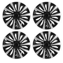 4 stuks 15 inch wieldopjes voor volledige bescherming, stijlvolle look, universele pasvorm, wieldopjes voor alle 15 inch stalen velgen