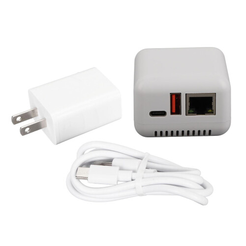 USB 2.0 Network Print Server 5V LAN Print Share Server Wireless Print Server for Windows XP for Android for Linux 3.4 100?240V US Plug