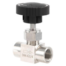 1/4 Inch 304 Stainless Steel Female Thread Needle Valve for Flow Control & Shut Off