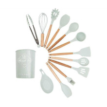 Silicone Kitchen Utensil Set 12 Piece Cooking Utensils With Holder