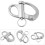 10*35mm Stainless Steel Fixed Snap Shackle Quick Release with Round Ring 3