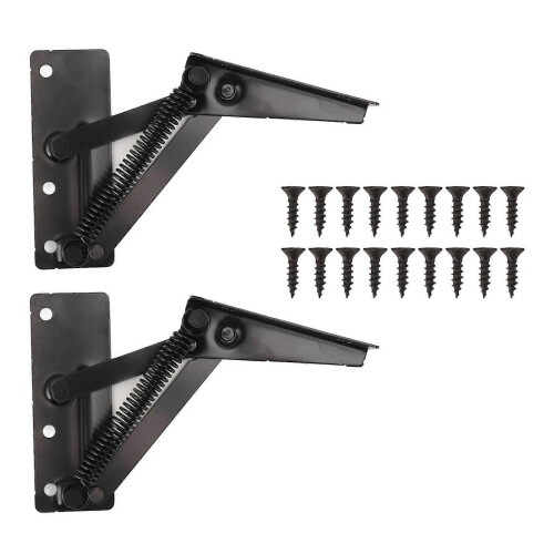 80 Degrees Shear Hinge Cold Rolled Steel Foldable Upturned Support Hinge for Cabinet Doors Bed Sofa 1