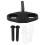 Black Coated Plastic Floor Guide for Sliding Barn Door Bottom Gate Hardware Accessory 1