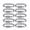 10Pcs Quick Link Connector Strong Durable Easy Install Small Size Chain ConnectorM4 1