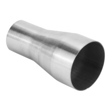 Universeller Edelstahl-Auspuffrohrverbinder, Reduzierstück, modifiziertes Teil 51 mm / 63 mm