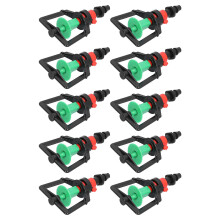 10-delige set roterende G-type microsproeiers voor het besproeien van planten in kassen.