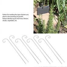 30 stuks plantenlabelhaken van roestvrij staal, tuinmarkeringen, plantenstekers voor bloempotten en bonsai, 200 mm