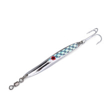 Lures Sequins Metal Bass Hard Spoon Bait Jig Lure Artificial Hook (Silber 28g)