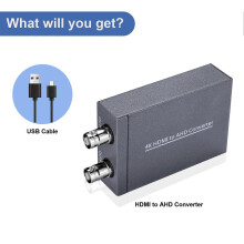 4K High Definition Multimedia Interface to AHD Converter Adapter 480P 720P 1080P 4K30 4K60 HD to AHD Video Converter for Monitor HDTV DVRs
