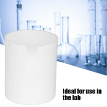 Acid & Base Resistant Beaker PTEE High Lubrication Not Sticky White Beaker Measuring Cup(100ml)