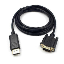 Cable adaptador convertidor DisplayPort DP a VGA macho de 1,8 m, chapado en oro, universal P20211224184