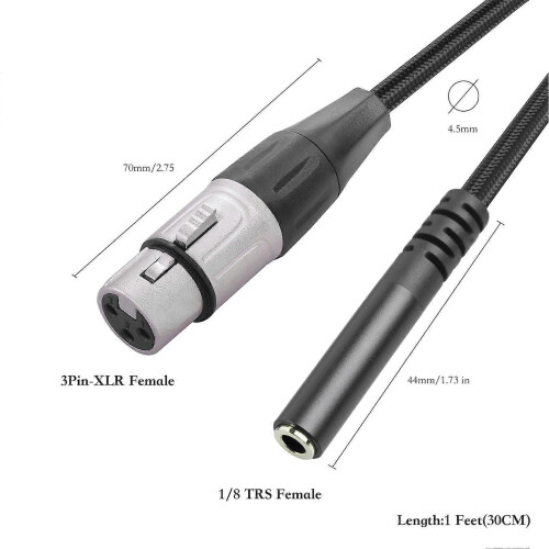3,5-mm-Klinkenstecker auf XLR-Buchse (Adapterkabel) 2