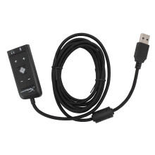 USB-auf-3,5-mm-Klinken-Soundkartenadapter mit Kopfhörer- und Mikrofonanschluss für Kingston HyperX Cloud II