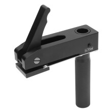 Houtbewerkingspersplaathouder van aluminiumlegering met 3 instelbare drukstanden en tuimelschakelaar, 20 mm