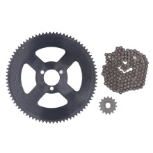 25H Chain Sprocket Set Steel 10mm 15T Front Sprocket 29mm 80T Rear Sprocket 146 Link Drive Chain for 47CC 49CC Mini Motorcycle ATV Dirt Bike