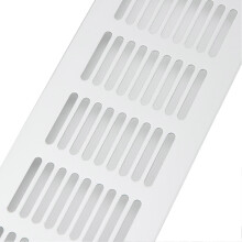 2 stuks ventilatieroosters van aluminiumlegering, rechthoekige ventilatieplaat voor kast, schoenenkast, kledingkast, 80x500 mm