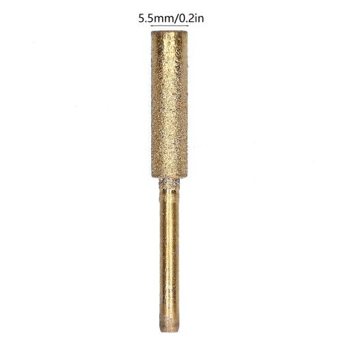 20Pcs Chainsaw Sharpener Burr Grinding Head Rotating File Sharpening Tool Set KitGold 5.5mm 2